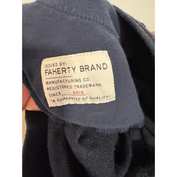 Faherty Men’s Double Knit Joggers Size Small Navy Blue - Picture 5 of 10